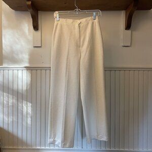 Vintage Joyce Sportswear Ivory Straight Leg Trousers | Quiet Luxury | Old Money